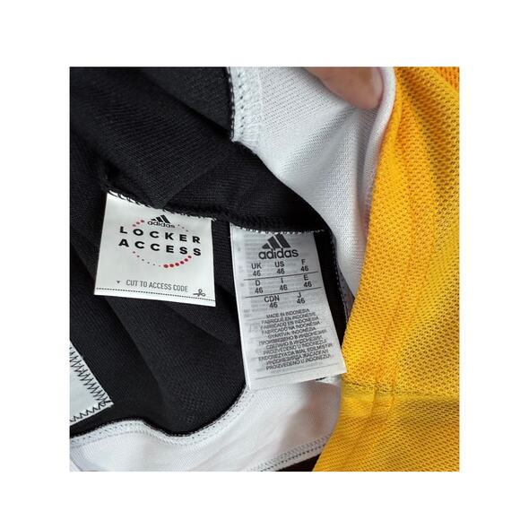 Adidas‎ NHL Pittsburgh Penguins Authentic Hockey Home Jersey Size 46 Black NWT - Picture 4 of 10
